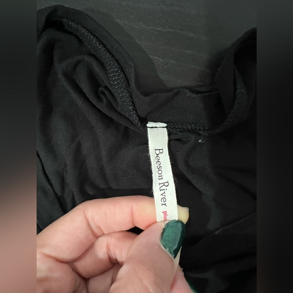 Beeson River Block Print Tee with Knot Detail, Size 3XL - Picture 5 of 6